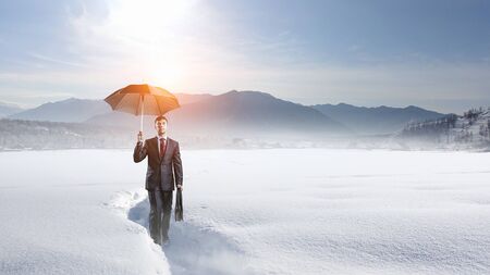 Nothing is gonna stop him. Mixed mediaの写真素材