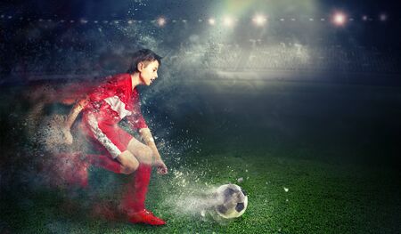 He is going to become a champ. Mixed mediaの写真素材