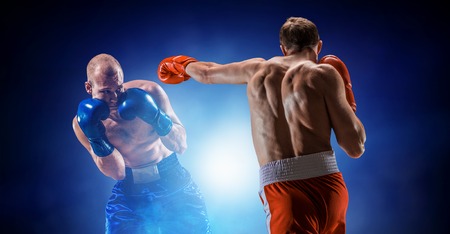 Box match best moments . Mixed mediaの写真素材