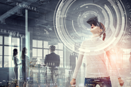 Most impressive entertainment technologies. Mixed mediaの写真素材