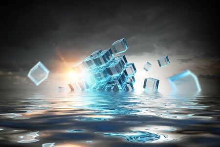 Innovative technologies and environmentの写真素材