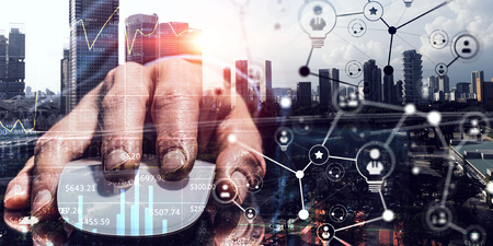 E-business and networking concept