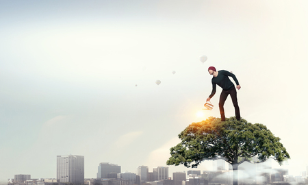 Invest right for better future . Mixed mediaの写真素材