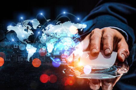 E-business and networking conceptの写真素材