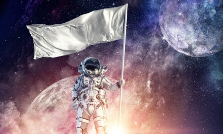 Pioneer of space. Mixed mediaの写真素材