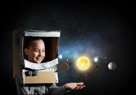 I will explore space . Mixed mediaの写真素材