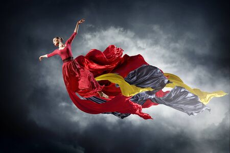 Dance is her passionの写真素材