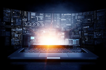 Technologies for your business. Mixed mediaの写真素材