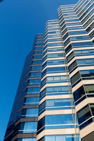 Skyscraper bottom view