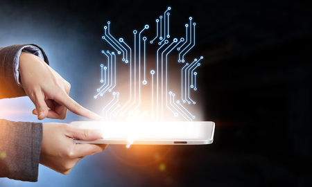 Circuit scheme as conceptの写真素材