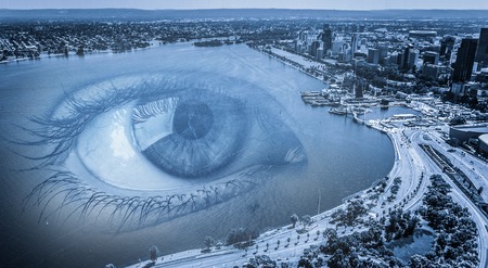 City panoramic viewの写真素材