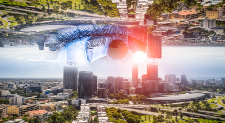 City panoramic viewの写真素材