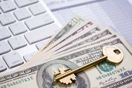 Business under the keyの写真素材