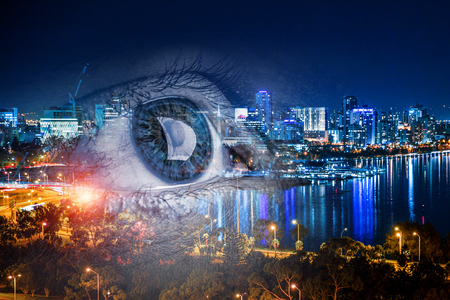 City panoramic viewの写真素材