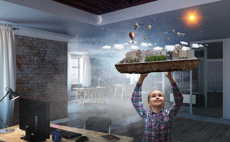 Explore this great world. Mixed mediaの写真素材