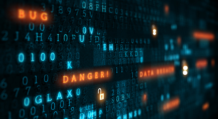 Danger of hack attackの写真素材