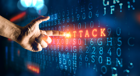 Danger of hack attackの写真素材