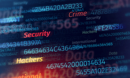 Computer hacking conceptの写真素材