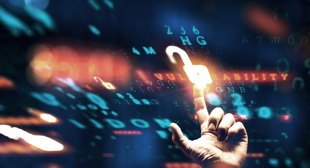 Danger of hack attackの写真素材