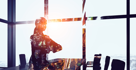 Yoga as physical and spiritual therapy . Mixed mediaの写真素材