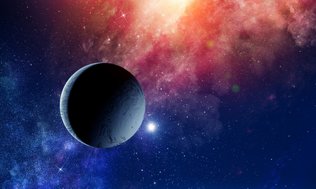Space planets and nebula