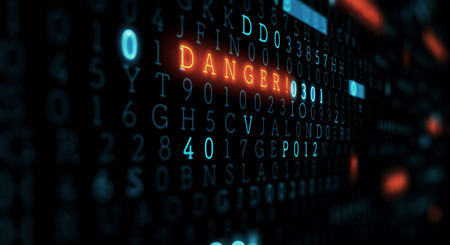 Danger of hack attackの写真素材