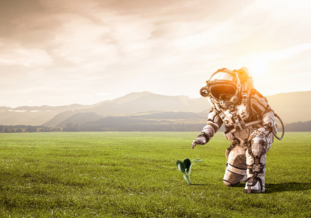 There is life on other planets. Mixed mediaの写真素材
