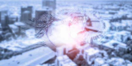 City panoramic viewの写真素材