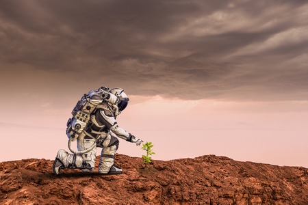 There is life on other planets. Mixed mediaの写真素材