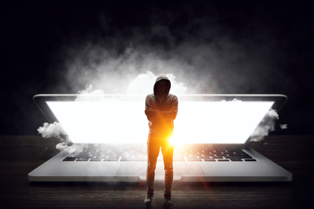 Network security and computer crime. Mixed mediaの写真素材