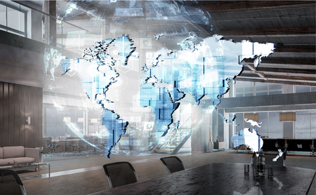 Innovative technology backgroundの写真素材