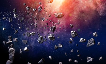 Space planets and nebulaの写真素材