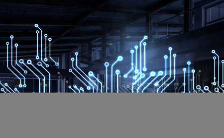 Circuit chip conceptの写真素材