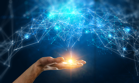 New technologies for connection. 3d renderingの写真素材