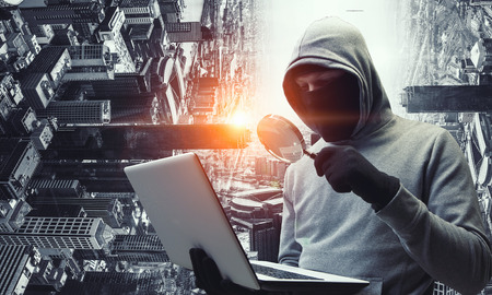 Hacker man steal information