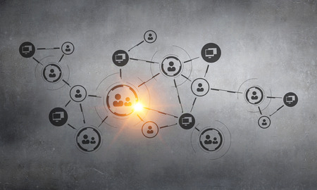 Social communication conceptの写真素材