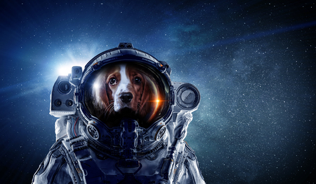 First trip to space. Mixed mediaの写真素材