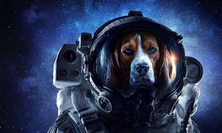 First trip to space. Mixed mediaの写真素材