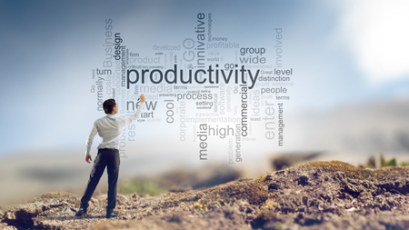 Keywords for effective business concept. Mixed mediaの写真素材