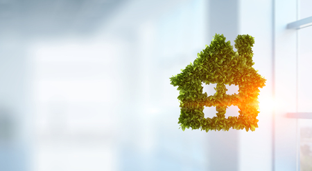 Eco construction concept. Mixed mediaの写真素材
