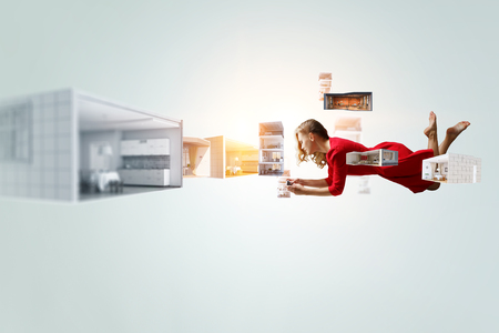 Expanding the imagination. Mixed mediaの写真素材