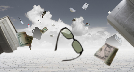 Business education concept . Mixed mediaの写真素材