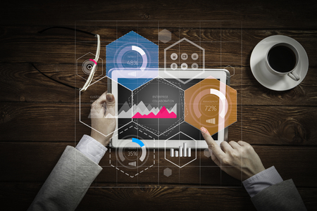 Modern devices for businessの写真素材