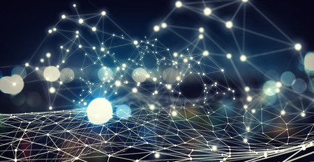 Connection and communication concept. 3d rendering
