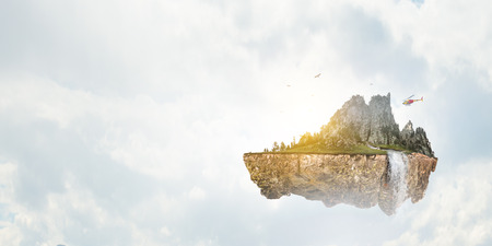 Summer mountain abstract hills landscapeの写真素材