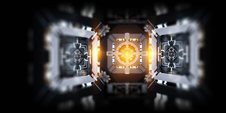 Technological industrial abstract background