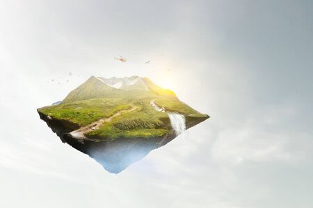 Summer abstract mountain hills landscapeの写真素材