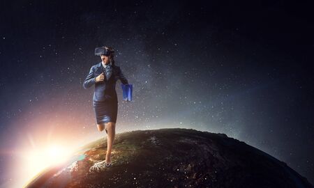 In another reality. Mixed mediaの写真素材