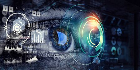 Abstract high tech eye concept