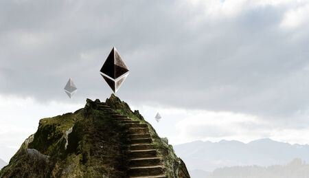 Cryptocurrency success ladder in the sky